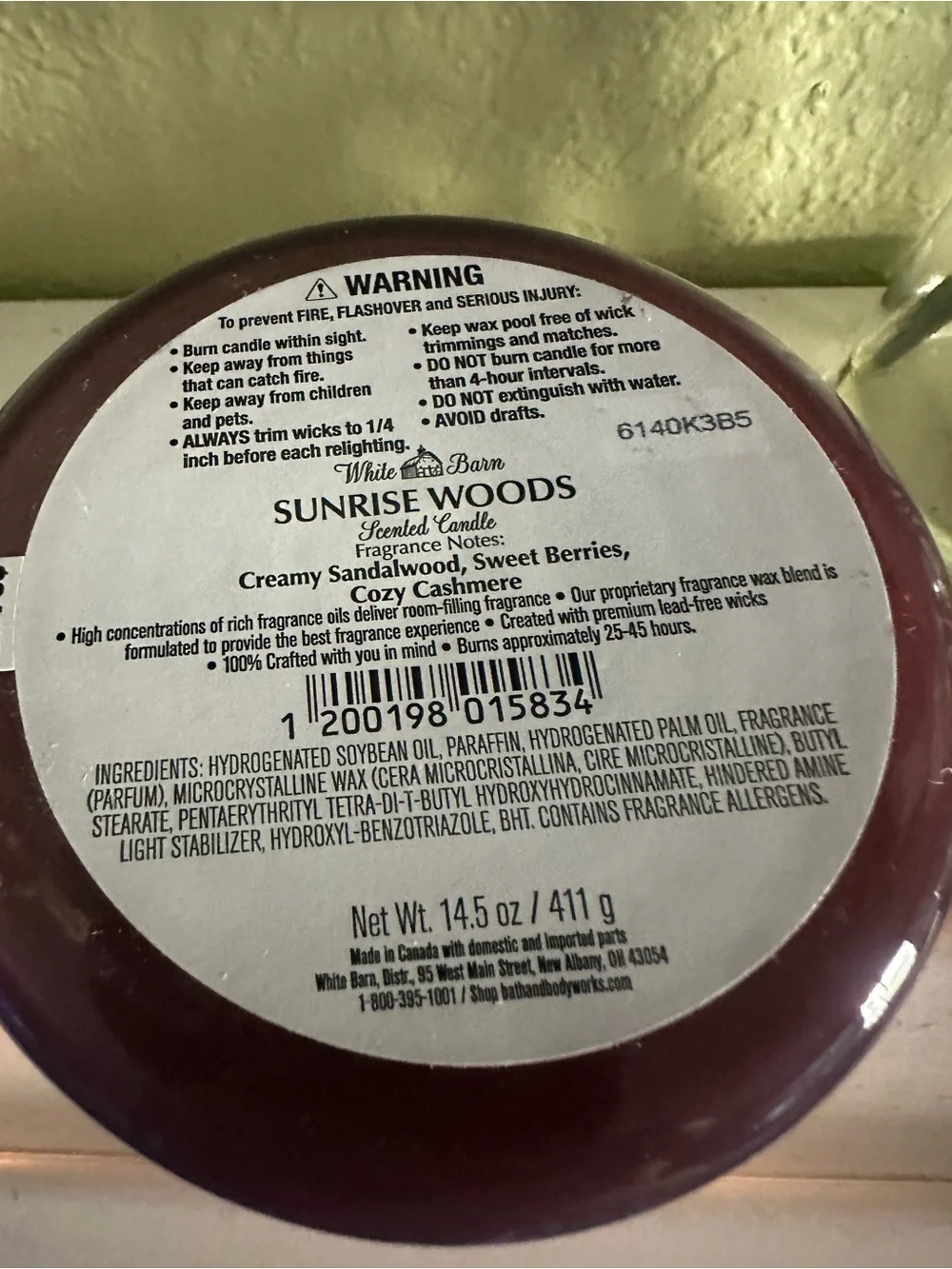 White Barn Sunrise Woods Candle Bundle- Purple and Bronze Gradient Jar
